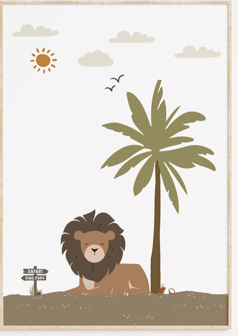 Jungle poster kinderkamer 1