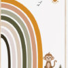 Jungle regenboog poster