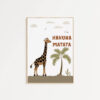 Jungle giraf kinderposter