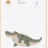 Jungle krokodil kinderkamer poster