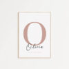 Ballerina oud roze kinderposter