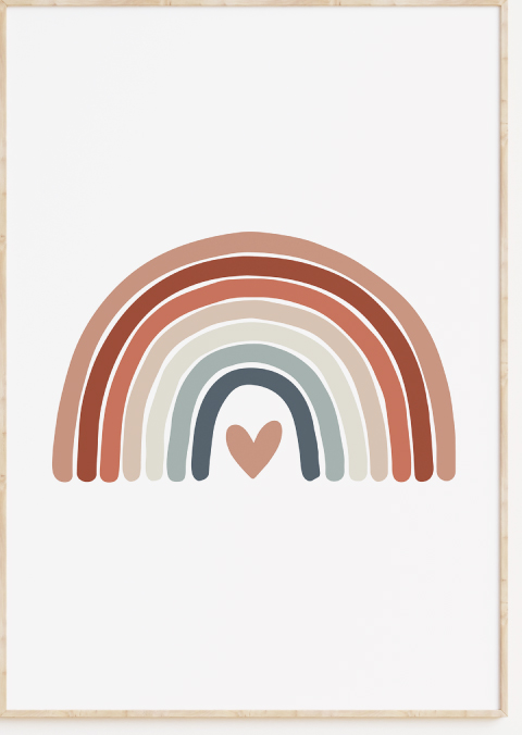 Posters kinderkamer regenboog