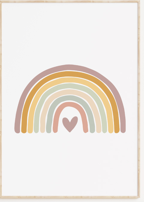 Posters kinderkamer regenboog