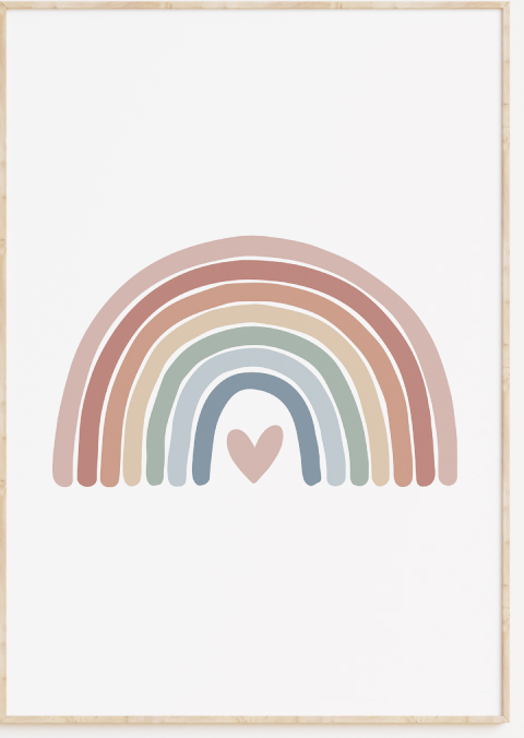 Posters kinderkamer regenboog