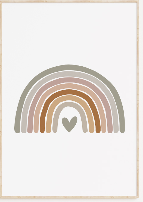 Posters kinderkamer regenboog