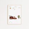 Posters kinderkamer voertuigen