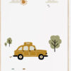 Voertuigen taxi kinderkamer poster