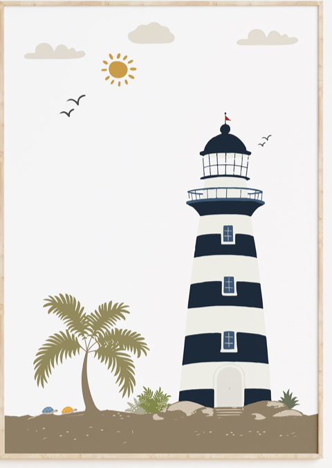 Zeewereld poster kinderkamer