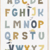 Zeewereld alfabet kinderkamer poster