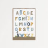 Zeewereld alfabet kinderkamer poster